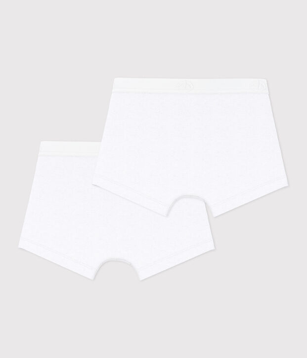 Boys' White Boxer Shorts - 2-Pack multicolor
