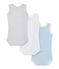 Pack of 3 baby's sleeveless bodysuits LOT white