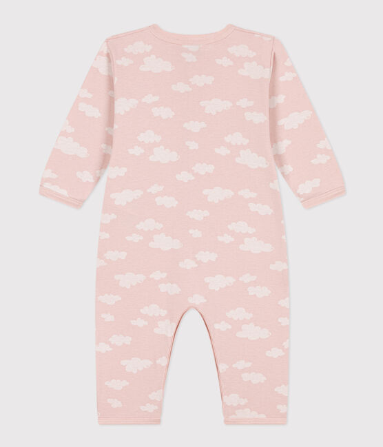 Babies' Patterned Footless Cotton Pyjamas SALINE /MARSHMALLOW