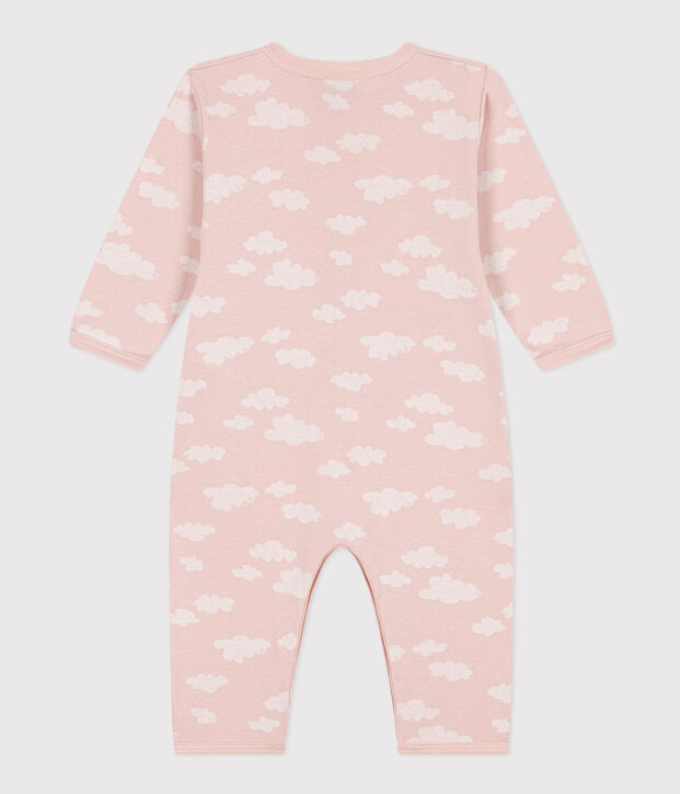 Babies' Patterned Footless Cotton Pyjamas pink/white
