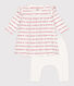 Babies' Cotton Patterned Knit Dress With Leggings