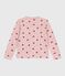 Children's printed cotton cardigan JOLI pink/MULTICO white