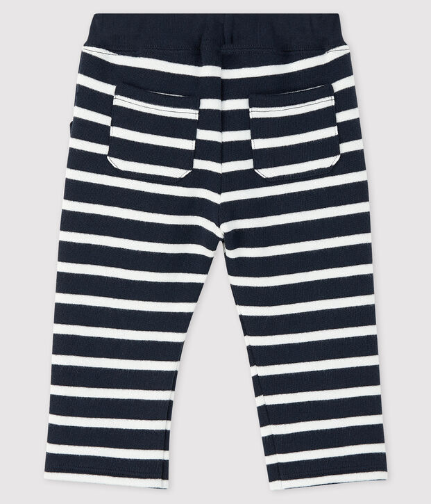 Baby boy's sailor trousers blue/white