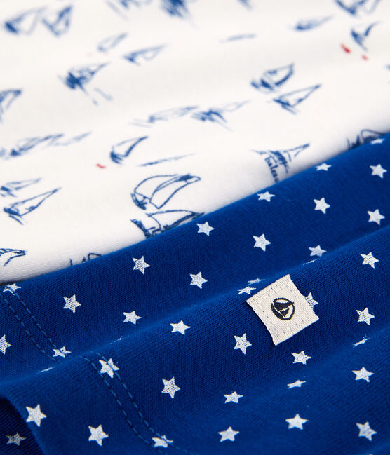 Boys' Sailboat and Stars Cotton Short Pyjamas - 2-Pack variante 1