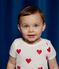 Babies' Heart Patterned Short-Sleeved Cotton Bodysuits - 3-Pack variante 1