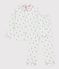 Children's buttoned printed cotton pyjamas MARSHMALLOW /AMANDIER /MULTICO