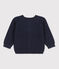 Babies' Cotton Knit Cardigan SMOKING blue
