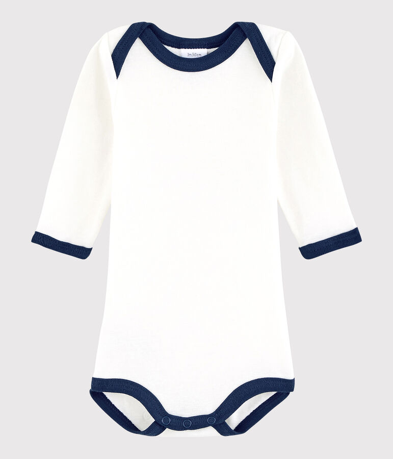 Unisex Babies' Long-Sleeved Bodysuit MARSHMALLOW white