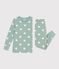 Children's Unisex Heart Fleece Pyjamas PAUL /AVALANCHE