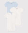 Babies' short-sleeved printed cotton bodies - 3-Pack variante 1
