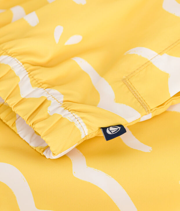 Children's Ultra-lightweight Windbreaker yellow/white