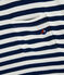 Men's two-tone striped tee MEDIEVAL blue/MARSHMALLOW white