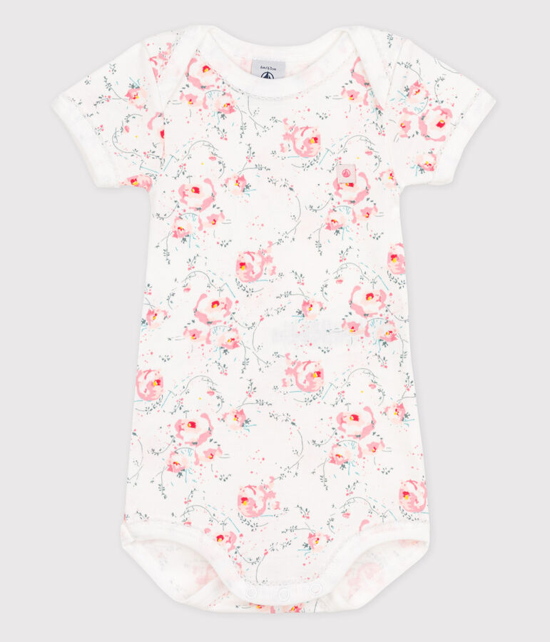 Babies' Short-Sleeved Bodysuit white/multicolor