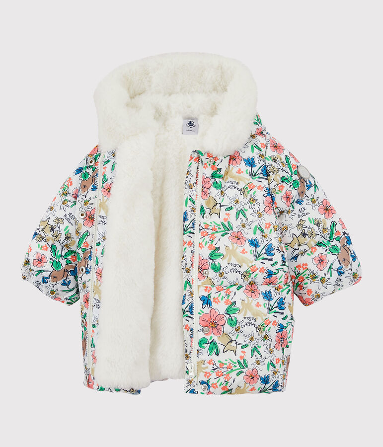 Babies' Quilted Jacket white/multicolor