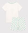 Boys' Tree Print Cotton/Linen Short Pyjamas MARSHMALLOW white/MULTICO white