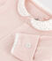 Babies' Velour Sleepsuit SALINE pink