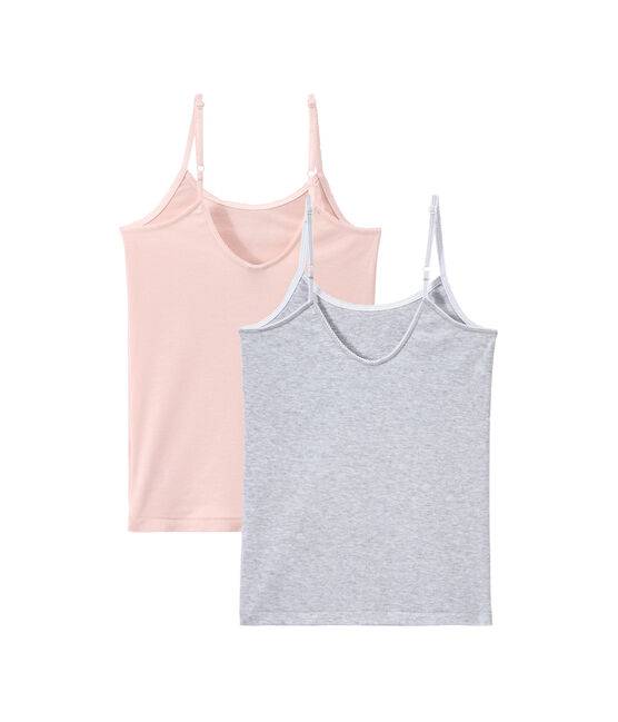 Little girl's strap vest duo variante 1
