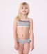 Children's two-piece stripy swimsuit