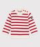 Babies' Jersey Jumper MARSHMALLOW white/TERKUIT red