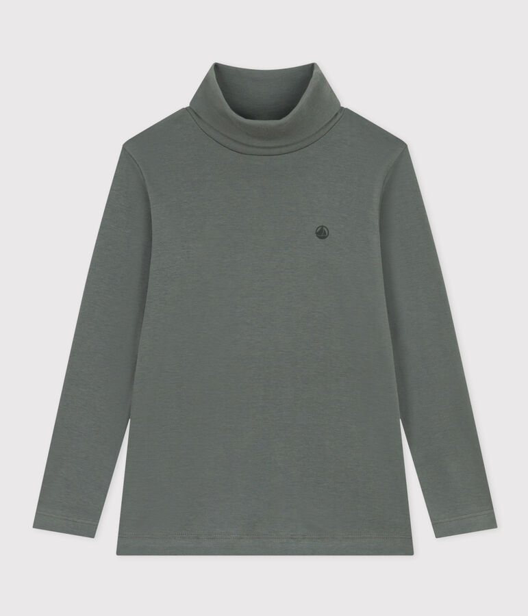 Unisex Children's Cotton Polo Neck green