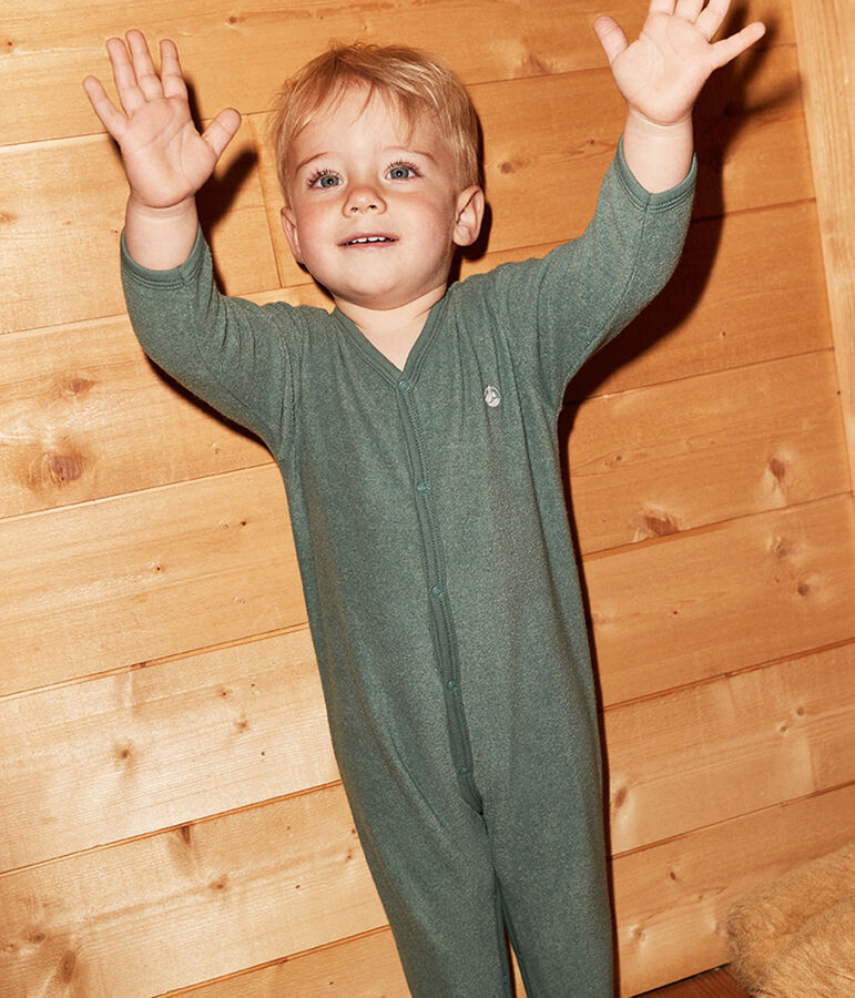 Babies' Terry Sleepsuit green