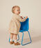 Babies' long-sleeved quilted tube knit dress AVALANCHE white/MULTICO