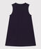 Girls' sleeveless cotton dress SMOKING blue