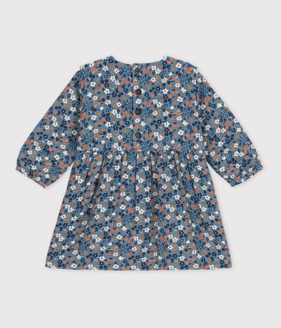 Babies' Long-Sleeved Patterned Cotton Gauze Dress ROVER /MULTICO