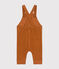 Babies' Velour Dungarees ECUREUIL brown