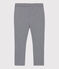 Girls' Double Jersey Trousers SMOKING blue/MARSHMALLOW white