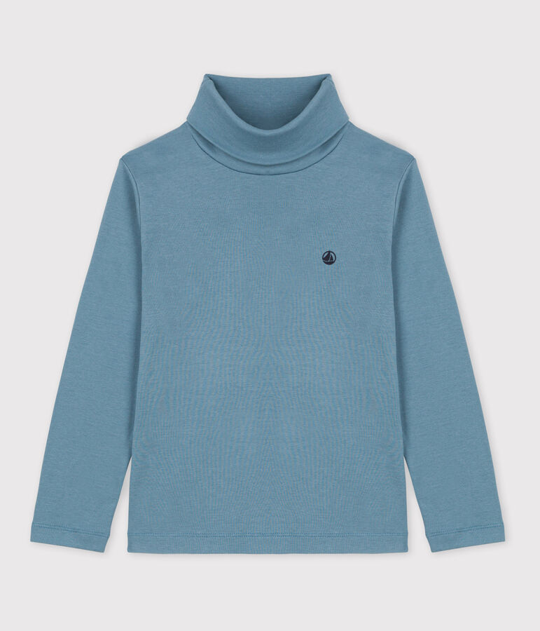 Unisex Children's Cotton Polo Neck blue