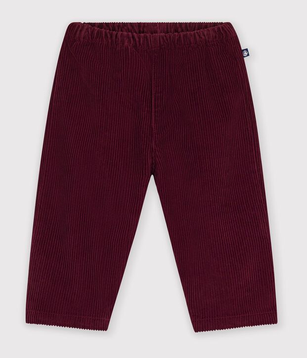 Babies' plain corduroy trousers TRUFFE