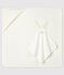 Babies' Square Bath Towel and Comforter Set in Terry and Organic Cotton MARSHMALLOW white/MULTICO white