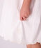 Children's short-sleeved plain cotton dress ECUME white