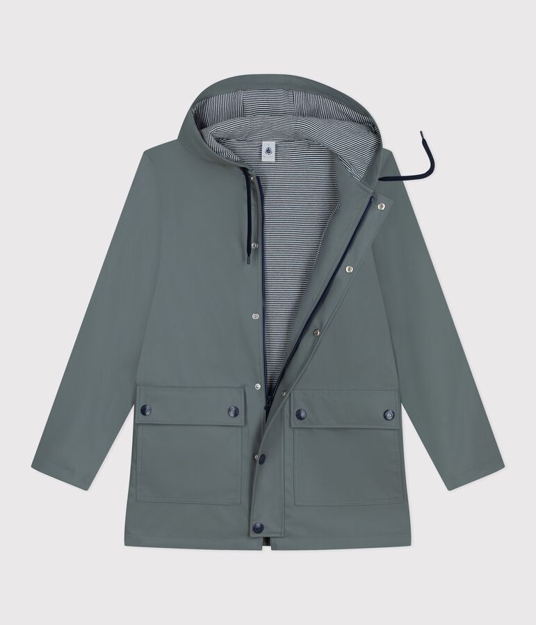 Iconic raincoat for men or women THUYA green