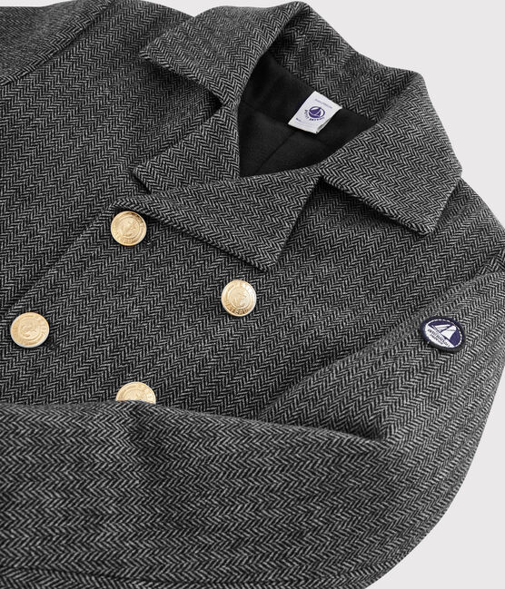 Boys' woollen reefer CITY CHINE grey