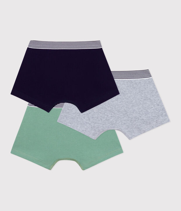 Pack of children's plain cotton boxers multicolor
