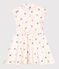 Children's sleeveless heart-print cotton dress AVALANCHE white/MULTICO