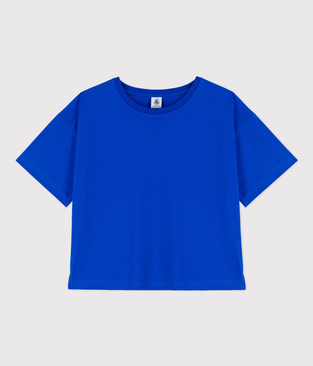Women's Boxy Cotton T-Shirt blue