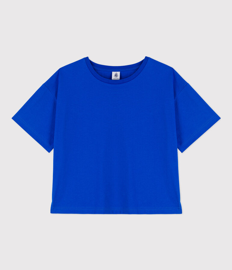 Women's Boxy Cotton T-Shirt blue