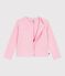 Children's plain cotton cardigan MARQUISE pink