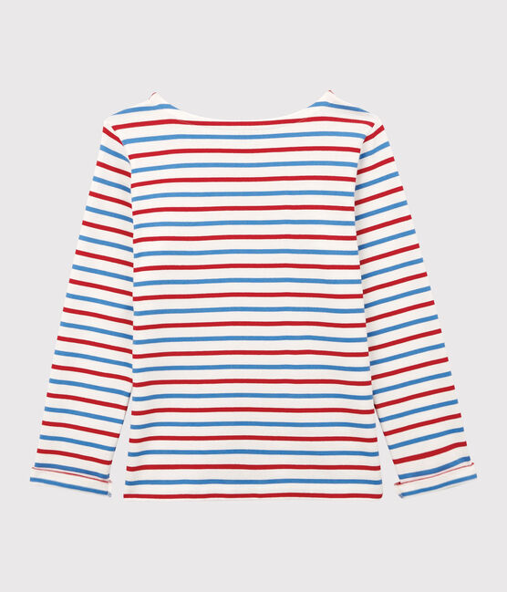 Women's Breton Cotton Top MARSHMALLOW white/BRASIER red/PEPS blue