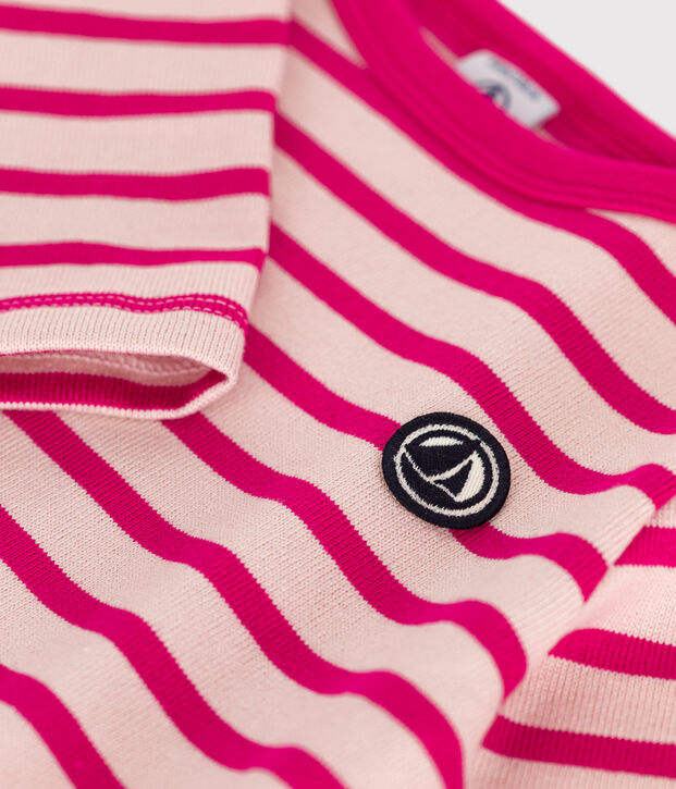 Children's Thick Cotton Breton Top pink/pink