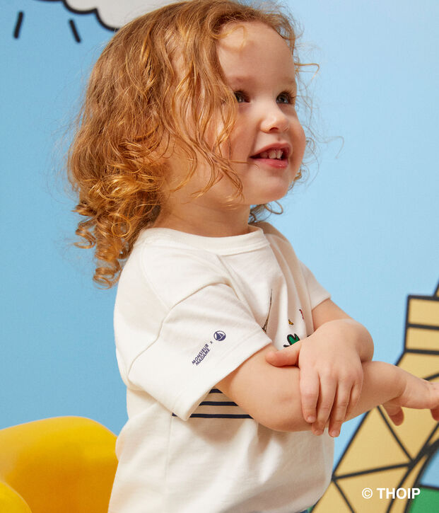 Babies' cotton Mr. Men and Little Miss T-shirt white