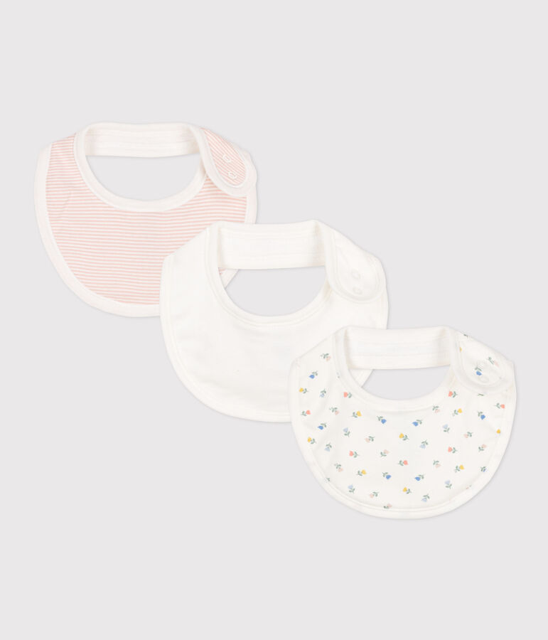 Printed Cotton Bibs - Pack of 3 multicolor