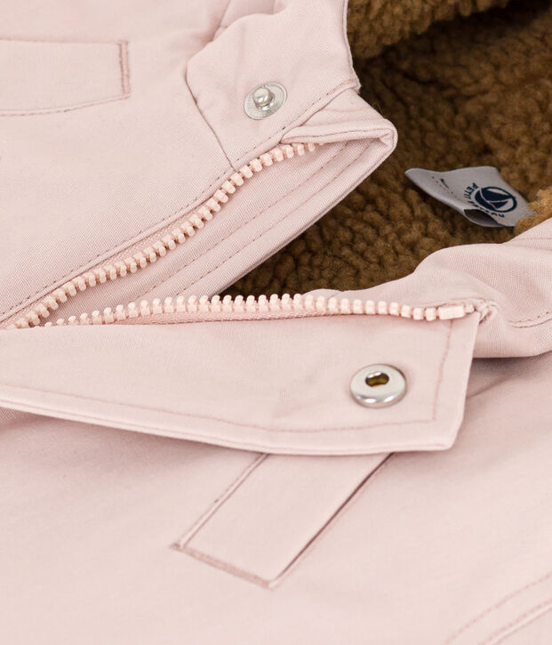 Babies' Sherpa Lined Parka pink