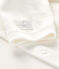 Baby cardigan in cotton rib MARSHMALLOW white
