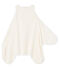 Boys' Fleece Cape/Poncho MARSHMALLOW white/MEDIEVAL blue