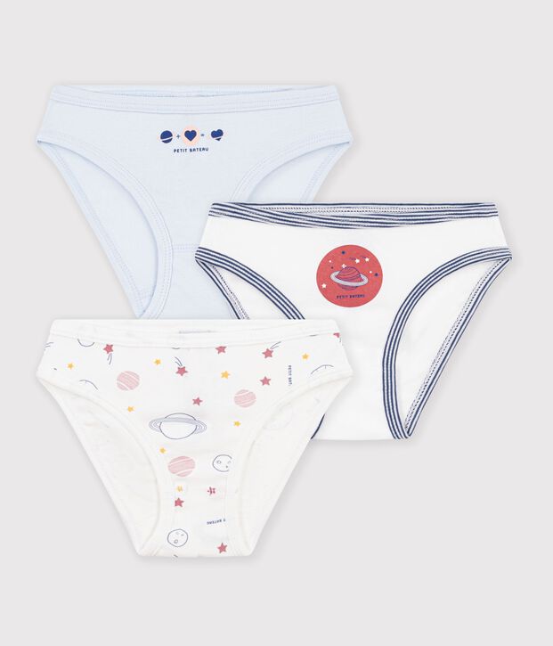 Lot de 3 culottes en coton multicolor