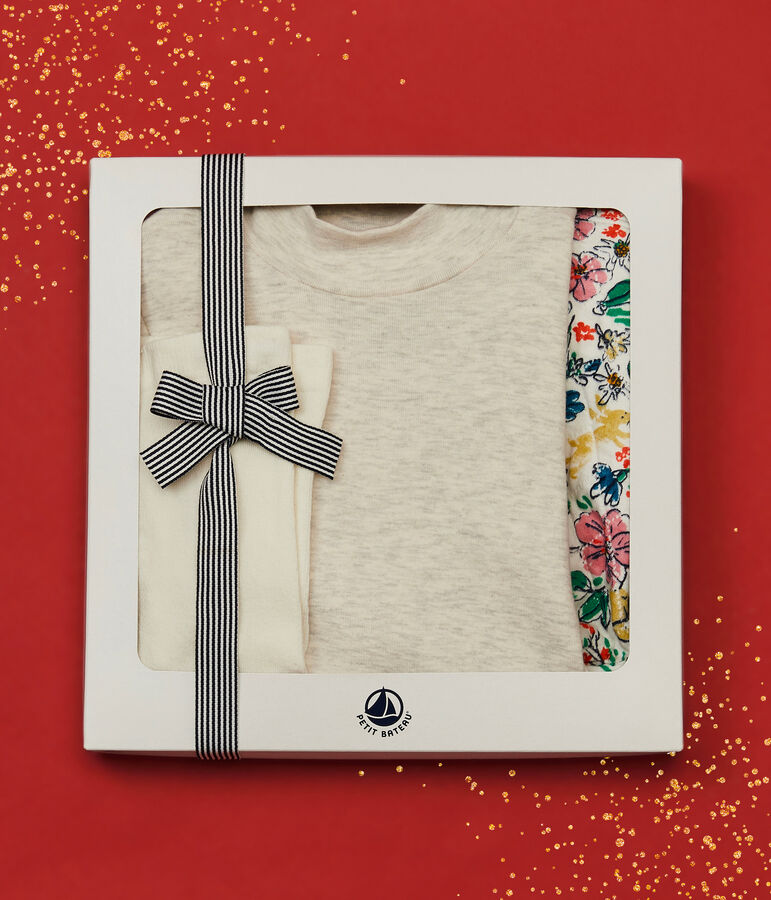 Girls' Dress and Tights Gift Set multicolor